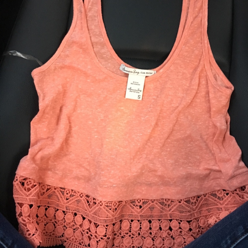 Coral / orange tank top